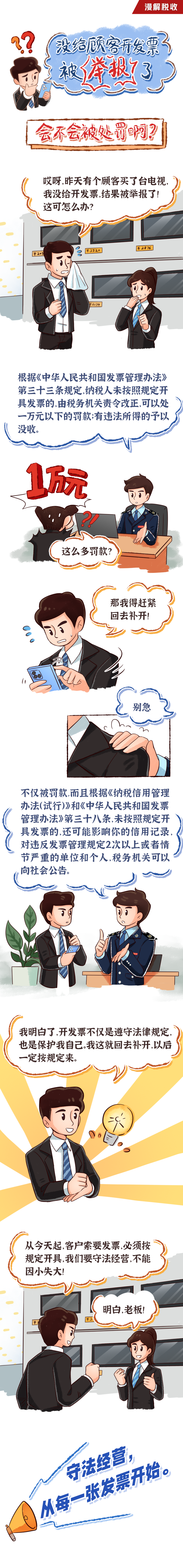 【转载】漫解税收丨没给顾客开发票被举报了，会不会被处罚啊？
